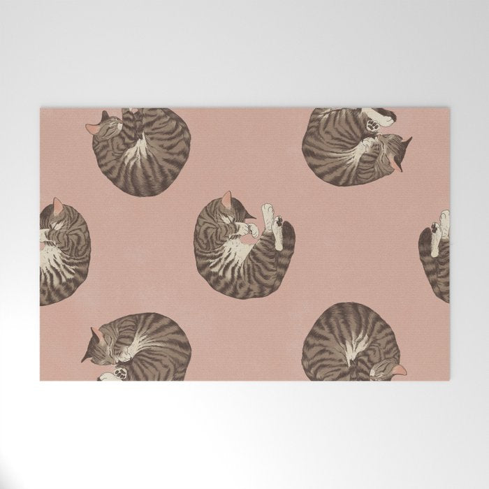 polka dot cats Welcome Mat Gallery Image 1