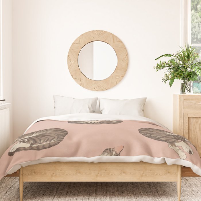 polka dot cats Duvet Cover Gallery Image 3
