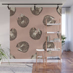 polka dot cats Wall Mural Gallery Image 1