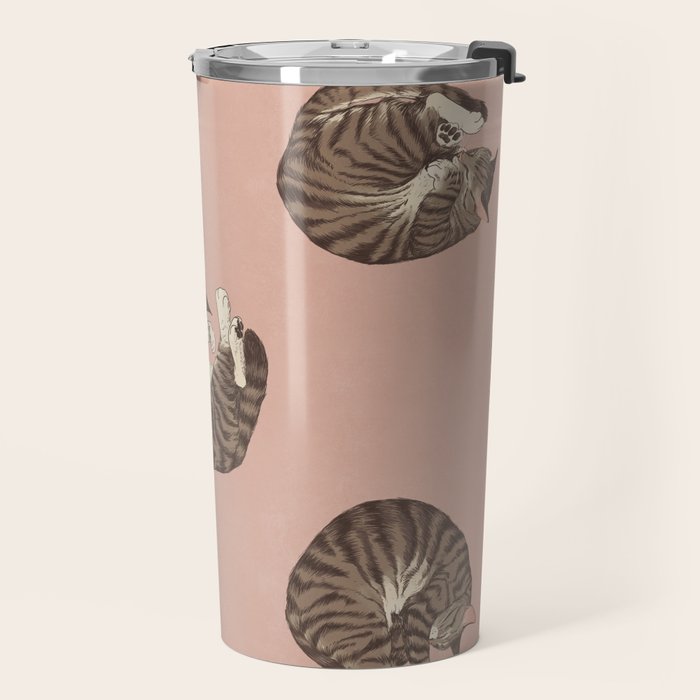 polka dot cats Travel Mug Gallery Image 2