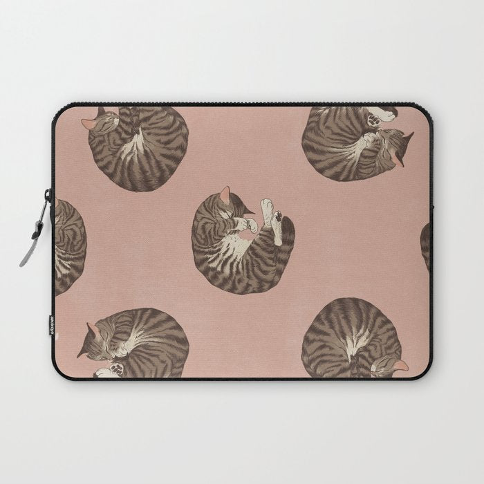 polka dot cats Laptop Sleeve Gallery Image 1