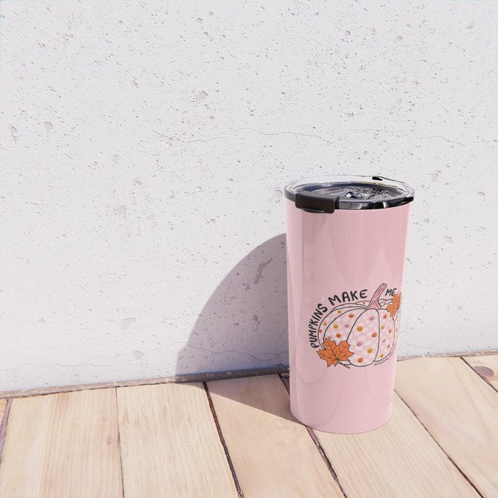 Pumpkins Make Me Happy Travel Mug Gallery Image 4