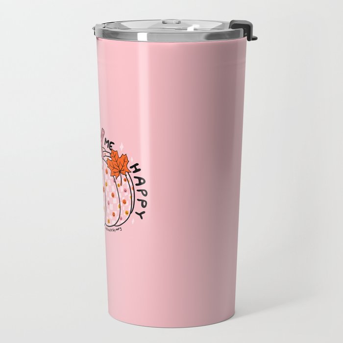 Pumpkins Make Me Happy Travel Mug Gallery Image 2