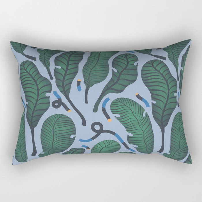 Retro, Jungle Out Rectangular Pillow Gallery Image 2
