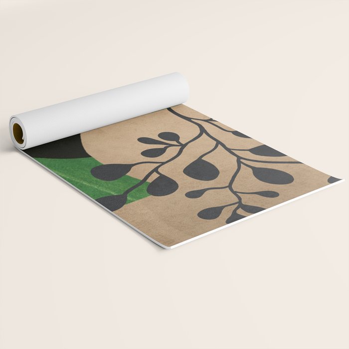 Modern Abstract Vases with Plant 1 Yoga Mat Gallery Image 2