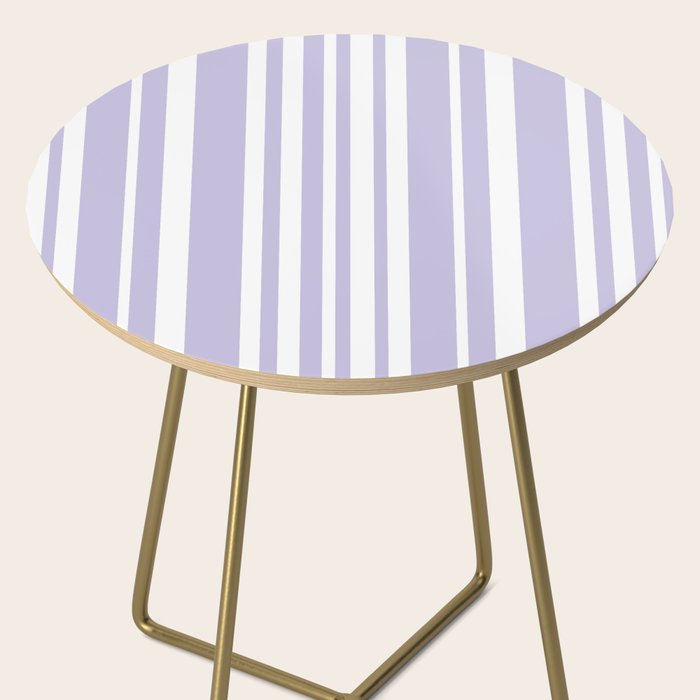 Classic Stripes XXVIII - Lilac Purple Side Table Gallery Image 2