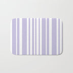 Classic Stripes XXVIII - Lilac Purple Bath Mat Gallery Image 1