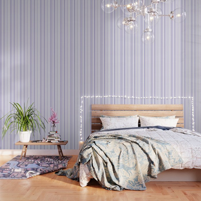 Classic Stripes XXVIII - Lilac Purple Wallpaper Gallery Image 3