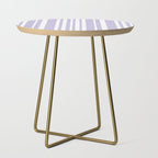 Classic Stripes XXVIII - Lilac Purple Side Table Gallery Image 1