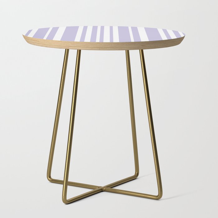 Classic Stripes XXVIII - Lilac Purple Side Table Gallery Image 1