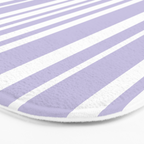 Classic Stripes XXVIII - Lilac Purple Bath Mat Gallery Image 3