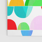Mid Century Abstract cut-out Pebbles 1. Colourful Poster Gallery Image 3