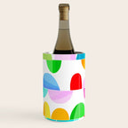 Mid Century Abstract cut-out Pebbles 1. Colourful Wine Chiller Gallery Image 2