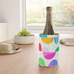 Mid Century Abstract cut-out Pebbles 1. Colourful Wine Chiller Gallery Image 4