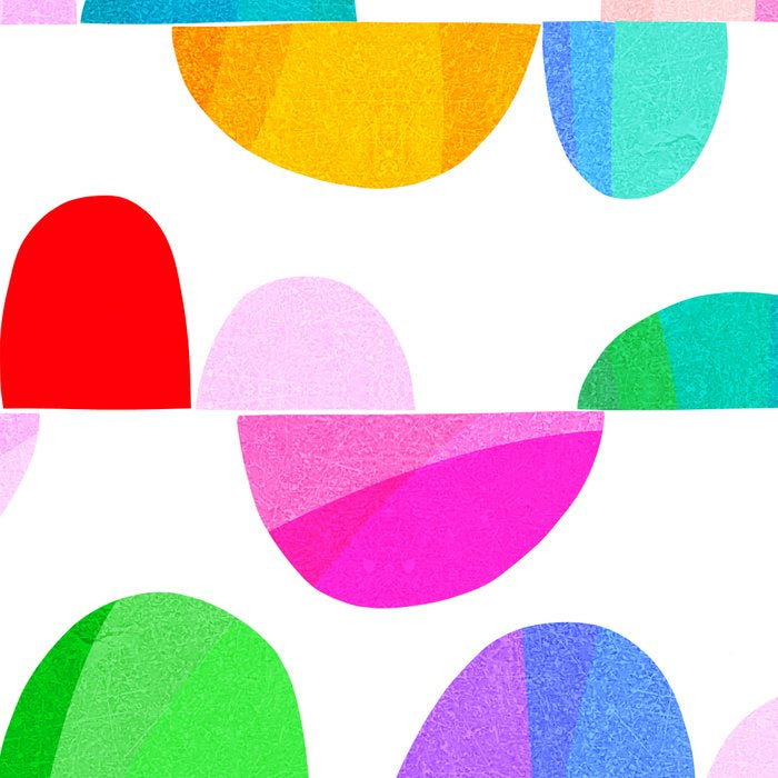 Mid Century Abstract cut-out Pebbles 1. Colourful Coffee Mug Gallery Image 2