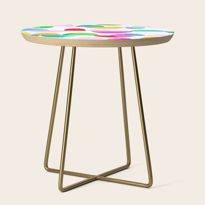 Mid Century Abstract cut-out Pebbles 1. Colourful Side Table Gallery Image 1