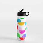 Mid Century Abstract cut-out Pebbles 1. Colourful Water Bottle Gallery Image 1