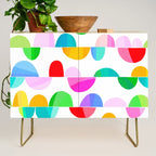 Mid Century Abstract cut-out Pebbles 1. Colourful Credenza Gallery Image 1