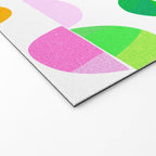 Mid Century Abstract cut-out Pebbles 1. Colourful Welcome Mat Gallery Image 2