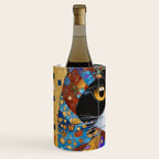 Gustav Klimt Cat with Colorful Scarf Wine Chiller Gallery Image 2
