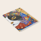 Gustav Klimt Cat with Colorful Scarf Notebook Gallery Image 2