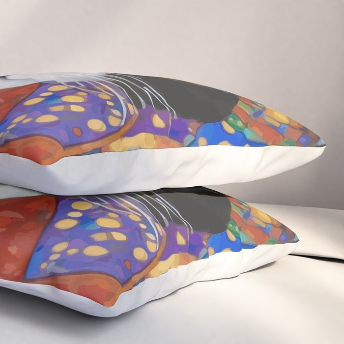 Gustav Klimt Cat with Colorful Scarf Pillow Sham Gallery Image 3