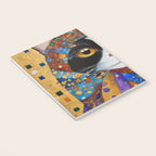 Gustav Klimt Cat with Colorful Scarf Notebook Gallery Image 3
