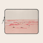 Sunset Tiny Surfers in Lima Laptop Sleeve Gallery Image 1