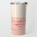 Sunset Tiny Surfers in Lima Travel Mug Gallery Image 2