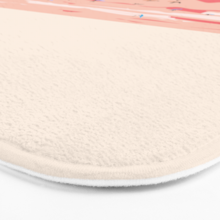 Sunset Tiny Surfers in Lima Bath Mat Gallery Image 3