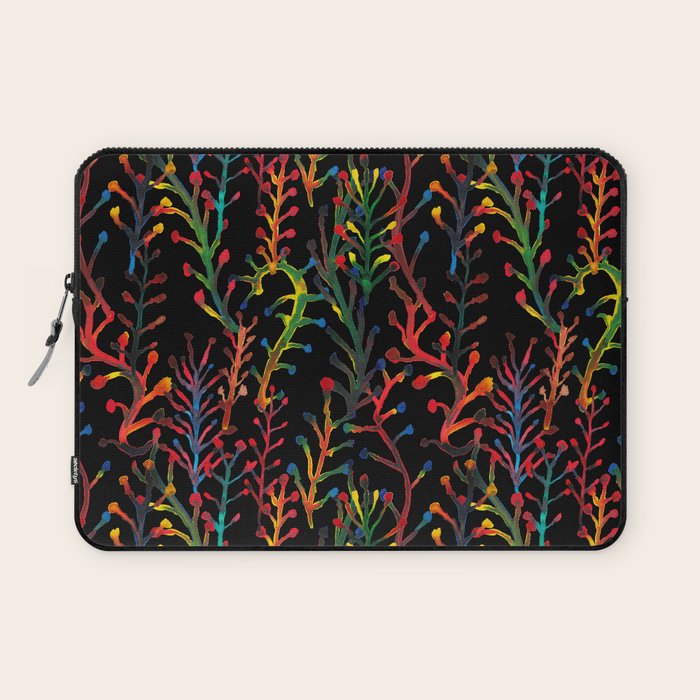 Watercolor Rainbow plants Laptop Sleeve Gallery Image 1