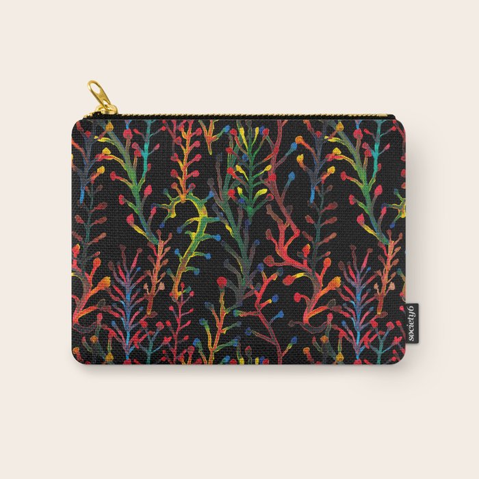 Watercolor Rainbow plants Carry All Pouch Gallery Image 1