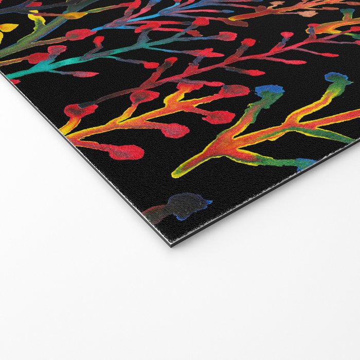 Watercolor Rainbow plants Welcome Mat Gallery Image 2