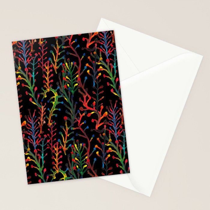 Watercolor Rainbow plants Stationery Card Gallery Image 2
