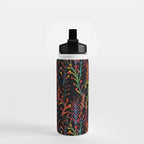 Watercolor Rainbow plants Water Bottle Gallery Image 2