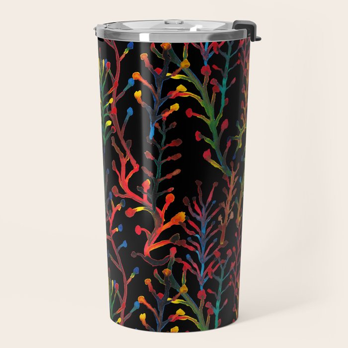Watercolor Rainbow plants Travel Mug Gallery Image 2