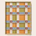 Autumn Breeze Checks Serving Tray Gallery Image 1
