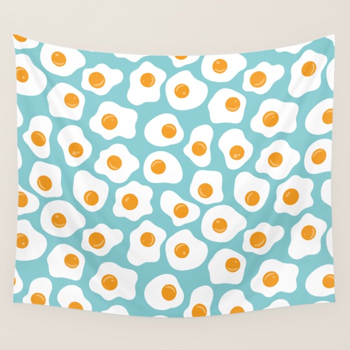 Fried Eggs Wall Tapestry Gallery Image 1