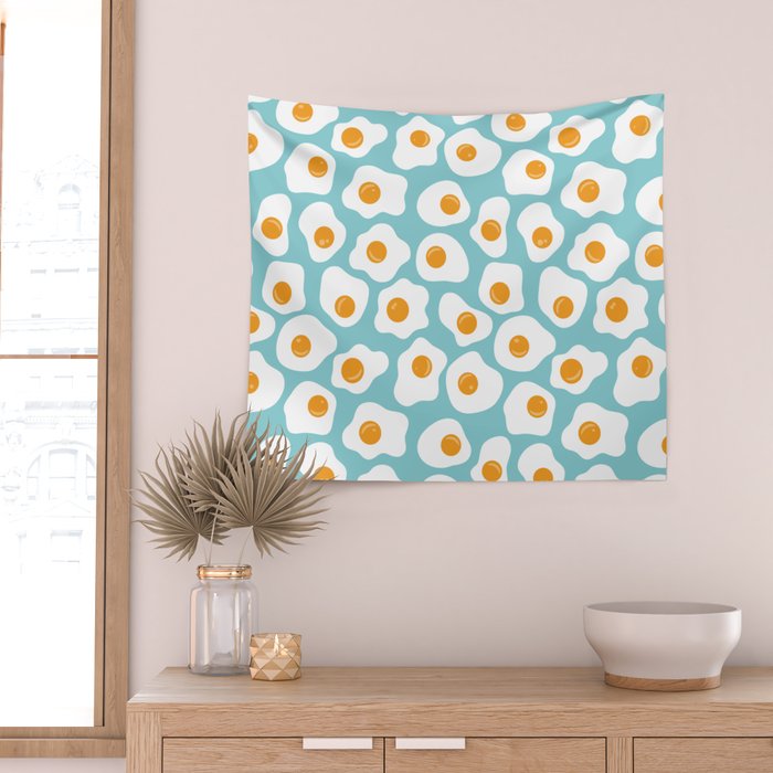Fried Eggs Wall Tapestry Gallery Image 2