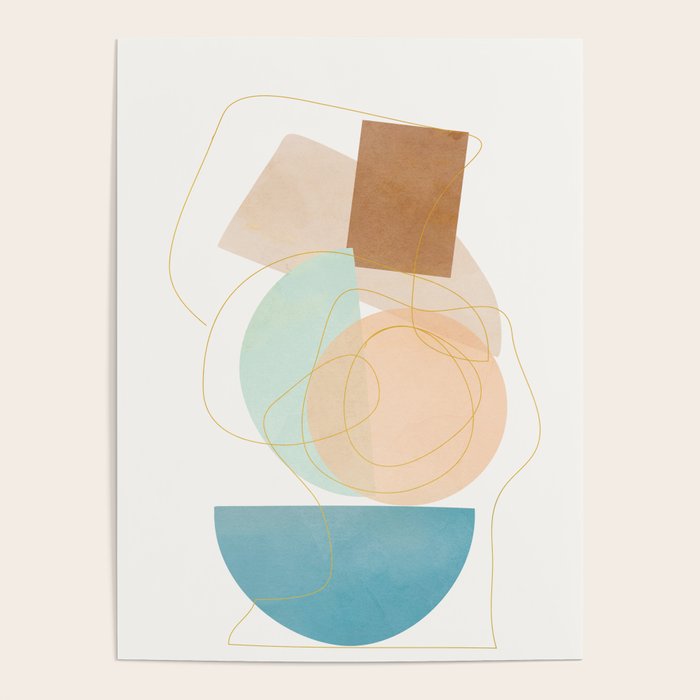 Soft Abstract Shapes 17 Poster Gallery Image 4