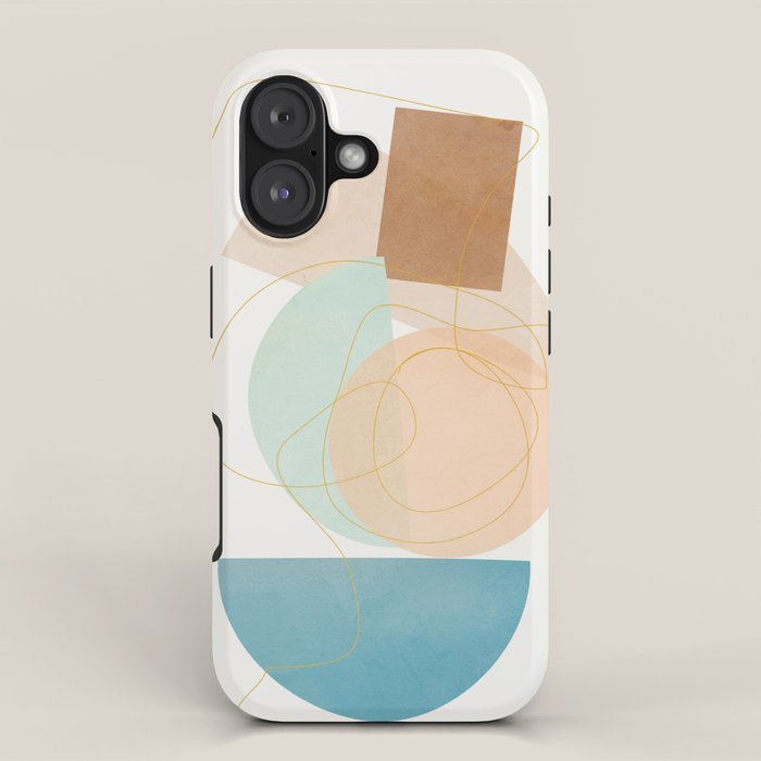 Soft Abstract Shapes 17 iPhone Case Gallery Image 1