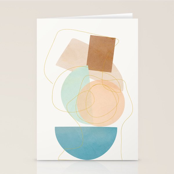 Soft Abstract Shapes 17 Stationery Card Gallery Image 2