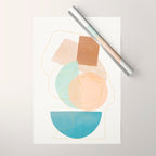 Soft Abstract Shapes 17 Wrapping Paper Gallery Image 1