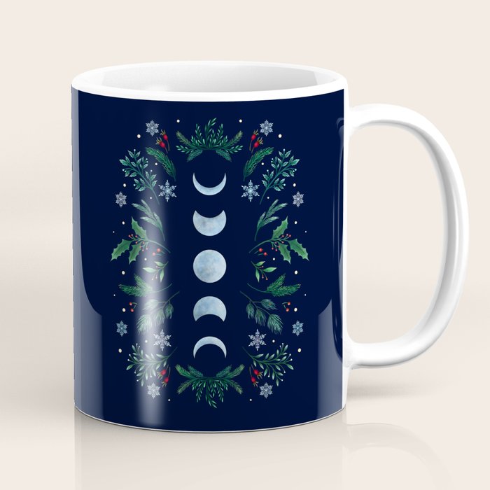 Moonlight Garden - Festive Green Coffee Mug Gallery Image 1