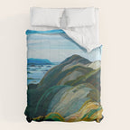 Canadian Landscape Franklin Carmichael Art Nouveau Post-Impressionism Comforter Gallery Image 6