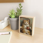 Tea Time Cat I Mini Art Print Gallery Image 2