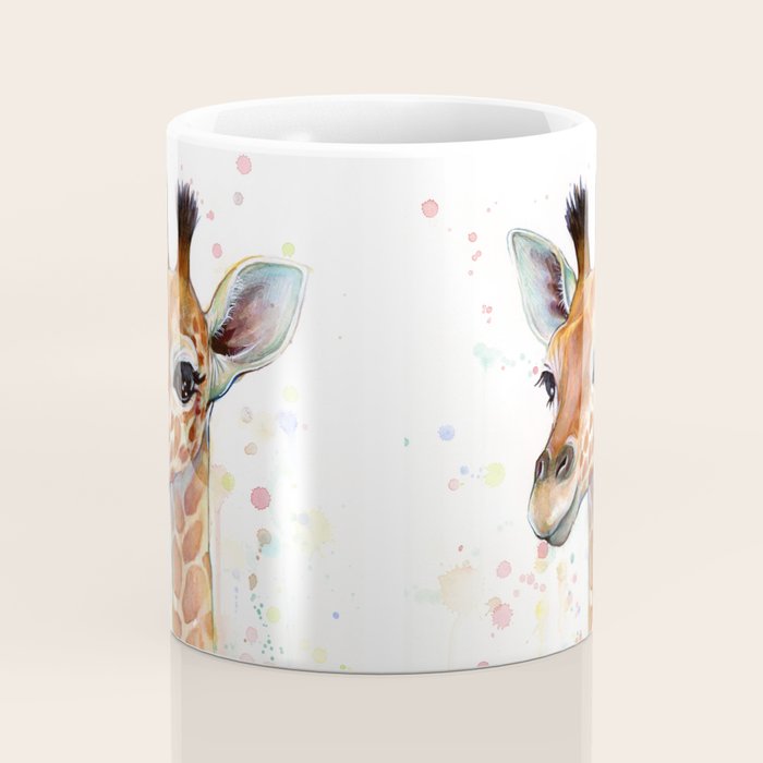 Giraffe Baby Watercolor Coffee Mug Gallery Image 4