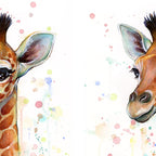 Giraffe Baby Watercolor Coffee Mug Gallery Image 2