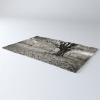 Wind and Leaves - B&W Rug Gallery Image 3
