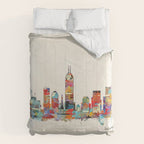 Indianapolis Indiana skyline Comforter Gallery Image 6